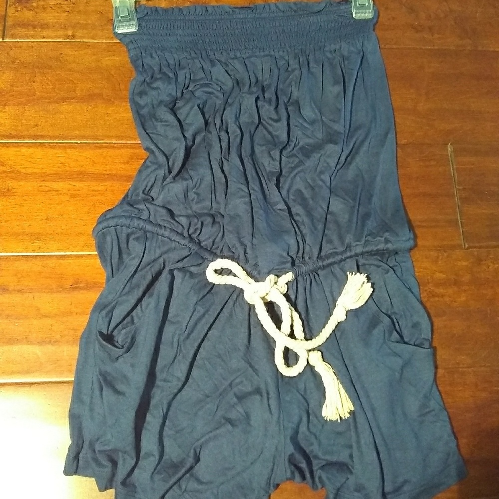 Halter Top Romper (Shorts) w/Pockets
